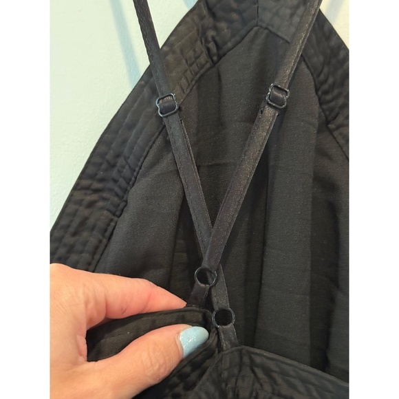 NWT En Saison Black Halter Dress Sequin Pleated Iridescent Party size XS - Picture 6 of 11